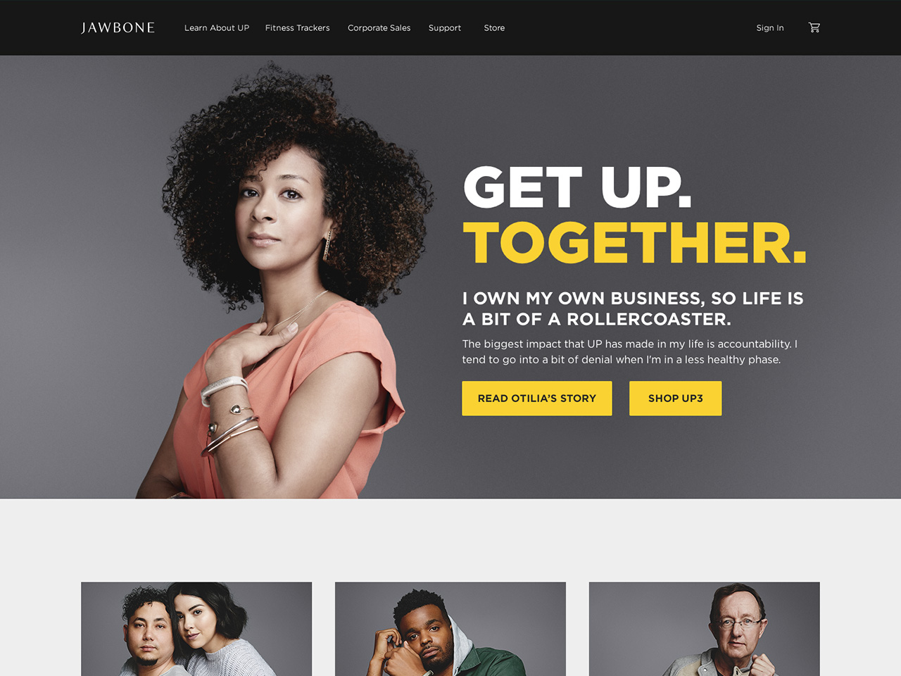 Jawbone Campaign: Get UP Together: Home