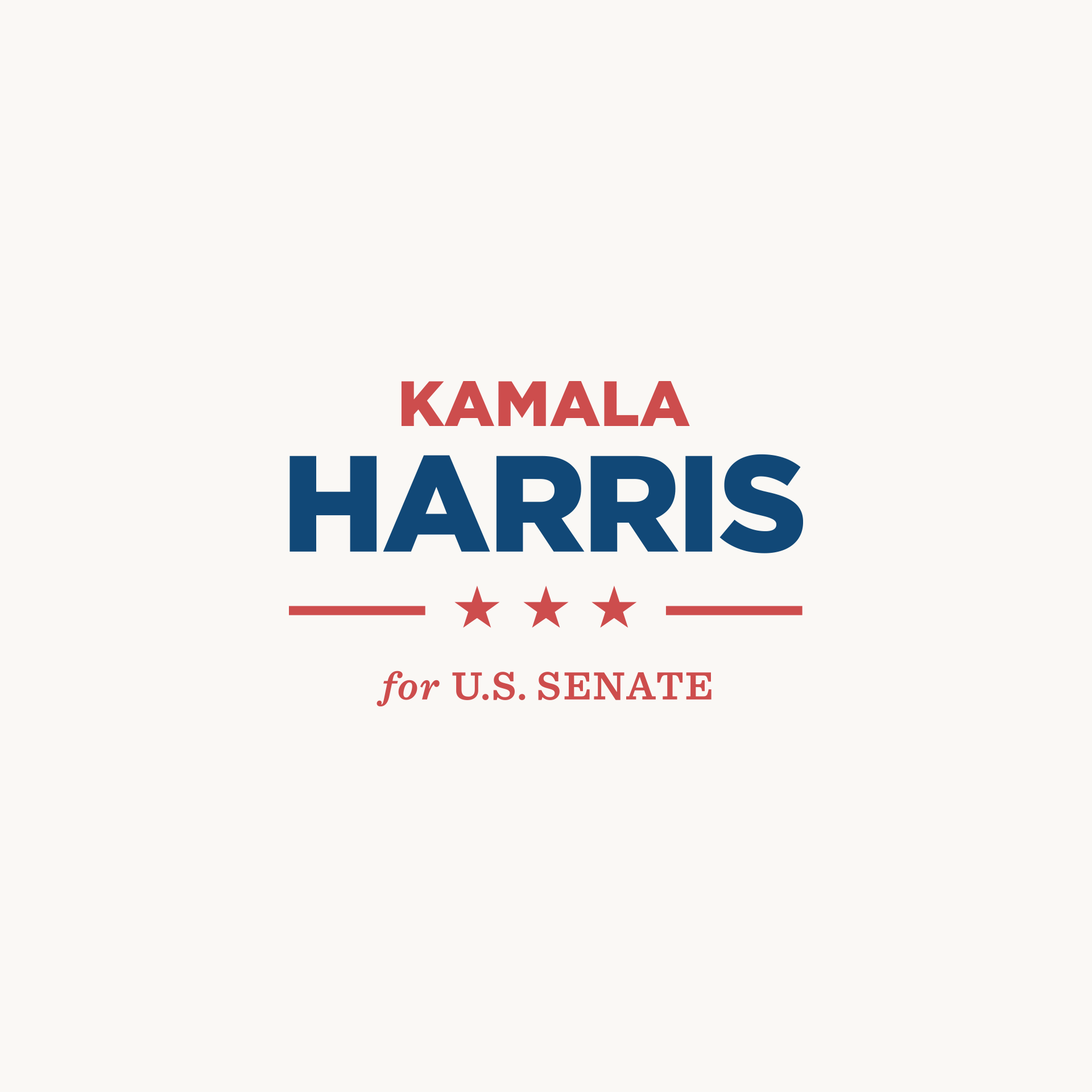 Kamala Harris for U.S. Senate logo