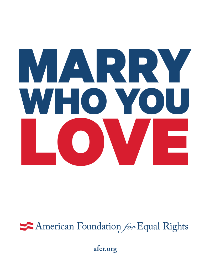 Rally Sign: Marry Who You Love