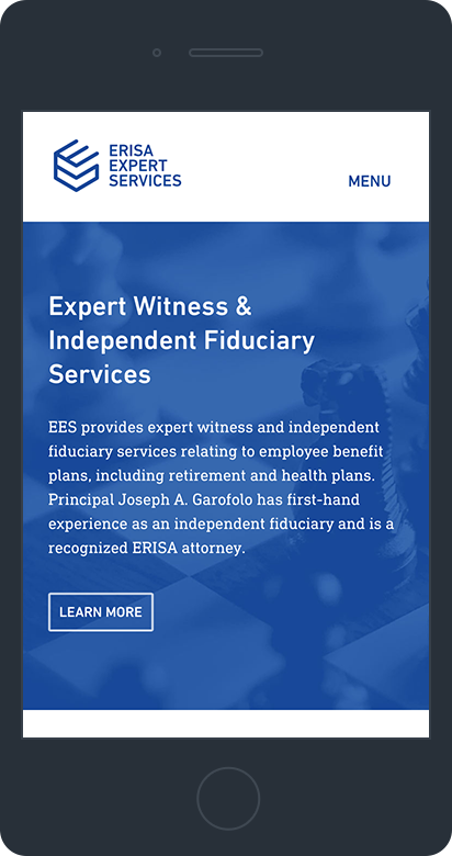 ERISA Expert Services Mobile View 1