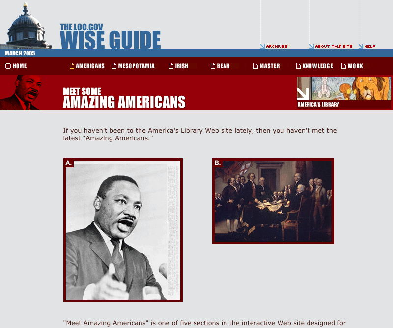 Library of Congress Wise Guide Article