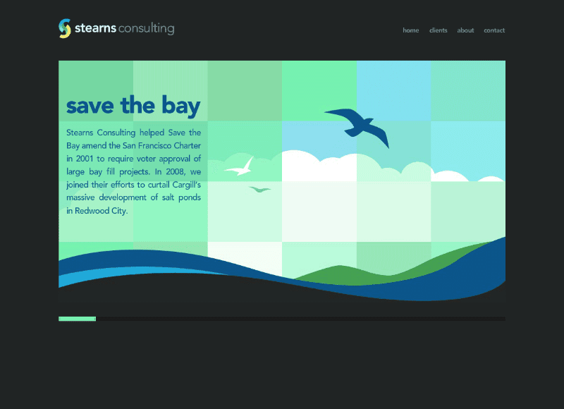 Stearns Consulting: Work Page: Save The Bay