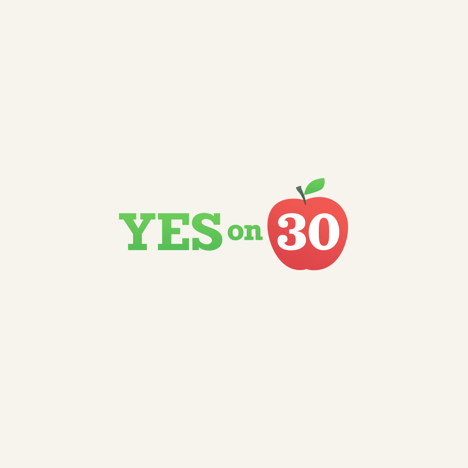 Yes on 30 logo